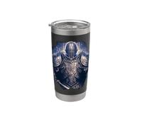 Le chevalier noir du pouvoir et du mysticisme Gobelet isotherme en acier inoxydable double paroi