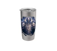 Le chevalier noir du pouvoir et du mysticisme Gobelet isotherme en acier inoxydable double paroi