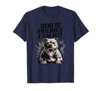 Le chien est sympathique Je ne suis pas Dog Mom Animal Lover Dog Lady Funny T-Shirt
