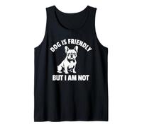 Le Chien est sympathique mais Je ne Le suis Pas, propriétaire de Bouledogue français drôle Débardeur