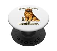 Le Chien géant drôle Leonberger n'est Pas Un Ours, Pas Un Lion PopSockets PopGrip Adhésif