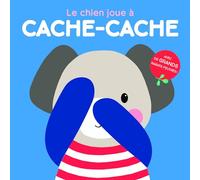 Le chien joue à cache-cache