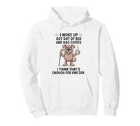 Le Chien Que Je me suis réveillé est sorti du lit et a Pris Un café Sweat à Capuche