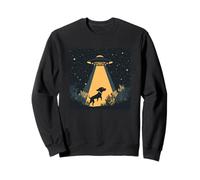 Le chien se fait rayonner par un OVNI pour des rires galactiques Sweatshirt