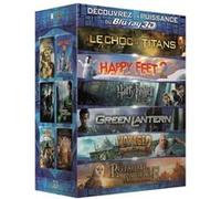 Coffret 6 Blu-ray 3D - Harry Potter et les Reliques de la Mort / Le choc des Titans / Happy Feet 2 / Voyage au centre de la terre 2 / Green Lantern / Le Royaume de Ga'Hoole