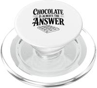 Le Chocolat est Toujours la réponse pour Les Amateurs de Chocolat PopSockets PopGrip pour MagSafe
