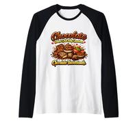 Le Chocolat ne Pose Pas de Questions stupides Que Le Chocolat Comprend Manche Raglan