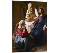 Le Christ dans la maison de Marthe et Marie Tableau en verre acrylique