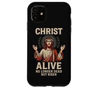 Le Christ Vivant n'est Plus Mort mais Jésus ressuscité (Art de la résurrection) Coque pour iPhone 11