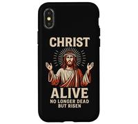 Le Christ Vivant n'est Plus Mort mais Jésus ressuscité (Art de la résurrection) Coque pour iPhone X/XS