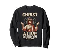Le Christ Vivant n'est Plus Mort mais Jésus ressuscité (Art de la résurrection) Sweatshirt
