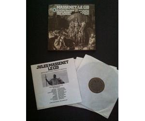 Le Cid 3LP BOX SET - Jules Massenet - Placido Domingo, Grace Bumbry, Paul Plishka, The Opera Orchestra Of New York, Eve Queler LP