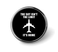 Le ciel n'est pas la limite, c'est la maison, jolie broche à revers, badge rond en métal, accessoires pour veste, chapeau, sac, bijoux