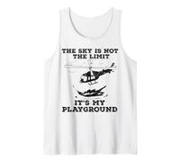 Le Ciel n'est Pas LA Limite C'est Mon Terrain DE Jeu Hélicoptère Meme Débardeur