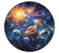 Le Ciel1000 Pièces pour Puzzles pour Adultes Et Enfants UniversePuzzle Rond, Jeu Éduchatif, Challenge Toy, Cadeau, Difficile, Impossible1000pcs (67.5x67.5cm)