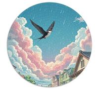 Le Cloud de Rupture Rapide s 1000 Pièces Jigsaw Puzzles Art Puzzle Circulaire pour Adultes Et Enfants Cadeaux Jeu D'Intelligence De l'art De La DécoRat ION Moderne 1000pcs (67.5x67.5cm)