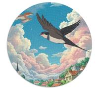 Le Cloud de Rupture Rapide s 1000 Pièces Puzzles Classiques Art Puzzle Rond pour Enfants Cadeaux Jeu D'Intelligence De l'art De La DécoRat ION Moderne 1000pcs (67.5x67.5cm)