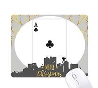 le club a des cartes à jouer ensemble la nuit de noël, tapis de souris en caoutchouc