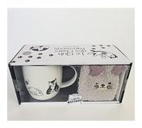 Collectif – Le club des chats paresseux – Coffret Marabout: mug porcelaine & chaussettes T.U.