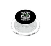 Le Club Social de Salsa Verde est trop Chaud pour résister à Un Dicton Amusant PopSockets PopGrip pour MagSafe