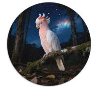 Le Cockatoo du Major MitchellPuzzle Rond 1000 Pièces Multicompétences Raisonnement Logique Créativité Visuelle Jeu Artistiqueoiseau Amélioration Décor Cadeau Unique 1000pcs (67.5x67.5cm)