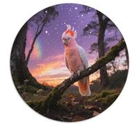 Le Cockatoo du Major MitchellPuzzle Rond 1000 Pièces pour Compétitions Engagement Jeunes Réflexion Rapide Courses De Puzzleoiseau Milieux Académiques Clubs 1000pcs (67.5x67.5cm)