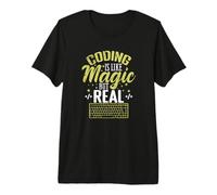 Le Codage est Magique mais réel T-Shirt Haut de Gamme