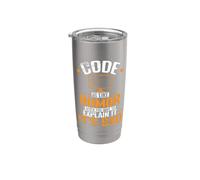 Le code est comme l'humour, quand vous devez l'expliquer, c'est mauvais Gobelet isotherme en acier inoxydable double paroi