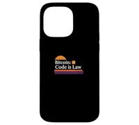 Le Code est la Loi Bitcoin Blockchain sécurité sats Trust Bitcoin Coque pour iPhone 14 Pro Max