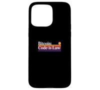 Le Code est la Loi Bitcoin Blockchain sécurité sats Trust Bitcoin Coque pour iPhone 15 Pro Max