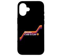 Le Code est la Loi Bitcoin Blockchain sécurité sats Trust Bitcoin Coque pour iPhone 16
