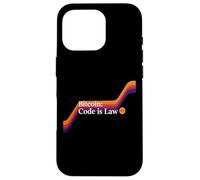 Le Code est la Loi Bitcoin Blockchain sécurité sats Trust Bitcoin Coque pour iPhone 16 Pro