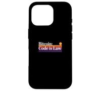 Le Code est la Loi Bitcoin Blockchain sécurité sats Trust Bitcoin Coque pour iPhone 16 Pro