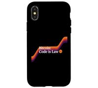 Le Code est la Loi Bitcoin Blockchain sécurité sats Trust Bitcoin Coque pour iPhone X/XS