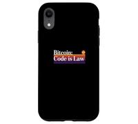 Le Code est la Loi Bitcoin Blockchain sécurité sats Trust Bitcoin Coque pour iPhone XR