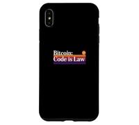 Le Code est la Loi Bitcoin Blockchain sécurité sats Trust Bitcoin Coque pour iPhone XS Max