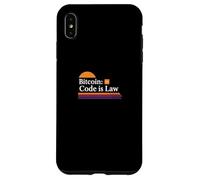 Le Code est la Loi Bitcoin Blockchain sécurité sats Trust Bitcoin Coque pour iPhone XS Max