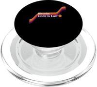 Le Code est la Loi Bitcoin Blockchain sécurité sats Trust Bitcoin PopSockets PopGrip pour MagSafe