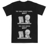 Le Code Ne Fonctionne Pas Pourquoi T-Shirt À Manches Courtes Noir Kids Tee Black Kids Tee Short Sleeve T-Shirt