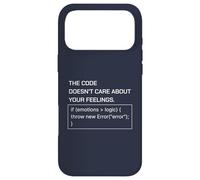Le Code ne se Soucie Pas de Votre Humour Programmeur de Sentiments Coque pour iPhone 17 Pro Max
