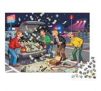 Le Coffre de Voiture Classique révèle Puzzle en Bois Imperméable DIY Puzzles De 1000 Pièces pour Adultes Amusant Jeux Éducatifs