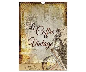 Le coffre vintage (Calendrier mural 2027 DIN A4 horizontal), CALVENDO calendrier mensuel: Collages décoratifs d´anciens objets