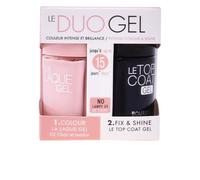 Le coffret contient: Bourjois La Laque Gel 02 Chair Et Tendre Le Top Coat Gel Transparent
