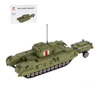 Le Coffret De Construction Militaire Mk IV (A22) Churchill Tank (Martin Green/903 Pièces) Offre Une Expérience De Construction Immersive Et Peut Être Utilisé Comme Pièce D'exposition Personnalisée