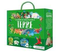 Le Coffret Du Méga Atlas De La Terre - Avec Un Atlas, 40 Cartes Questions/Réponses Et Un Puzzle