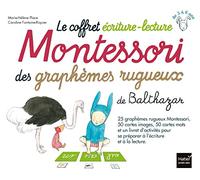 Le coffret écriture-lecture Montessori des graphèmes rugueux de Balthazar
