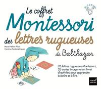 Le coffret Montessori des lettres rugueuses de Balthazar