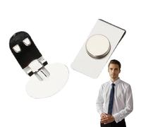 Le col magnétique 1pc reste pour les hommes, un clip de cravate en acier inoxydable invisible, une épingle de revers non dommage pour les hommes..