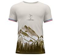 Le Colibri Frenchy - Isard Blanc Vert - M - Tee-shirt de trail