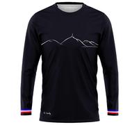 Le Colibri Frenchy - L’auvergnat Manches Longues Noir - L - Tee-shirt de trail